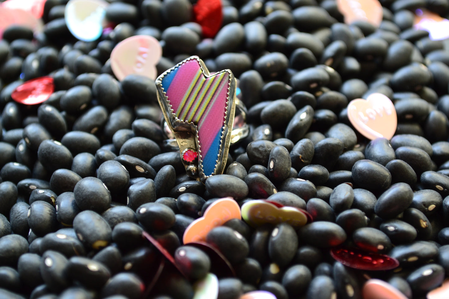 STRIPED BOLT RING SIZE 6