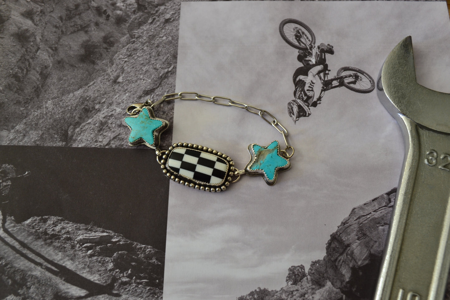 KINGMAN TURQUOISE X STARS BRACELET