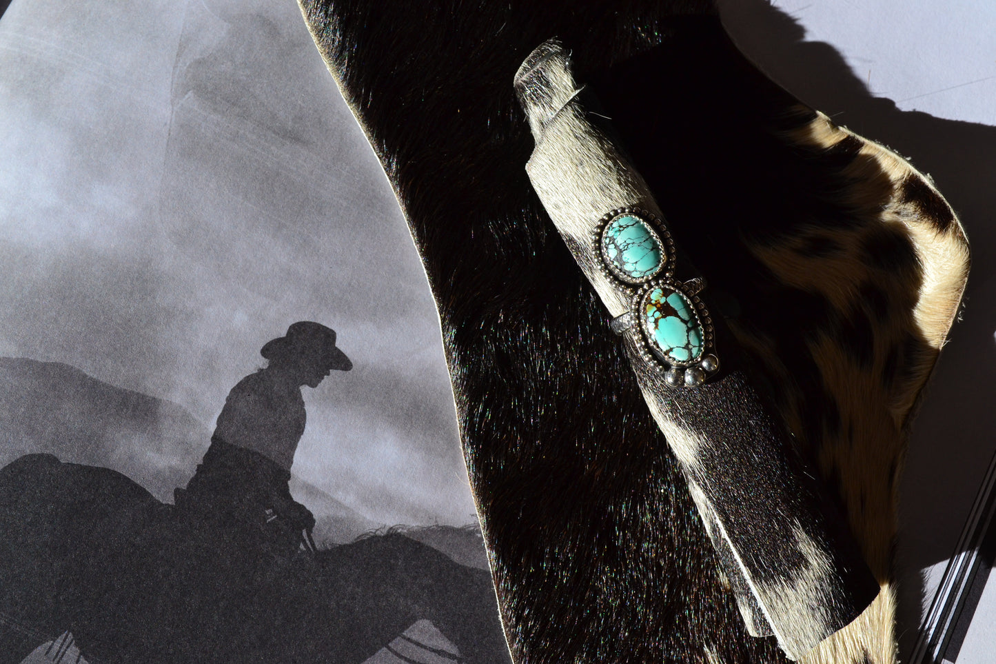 BAMBOO TURQUOISE RING SIZE 7