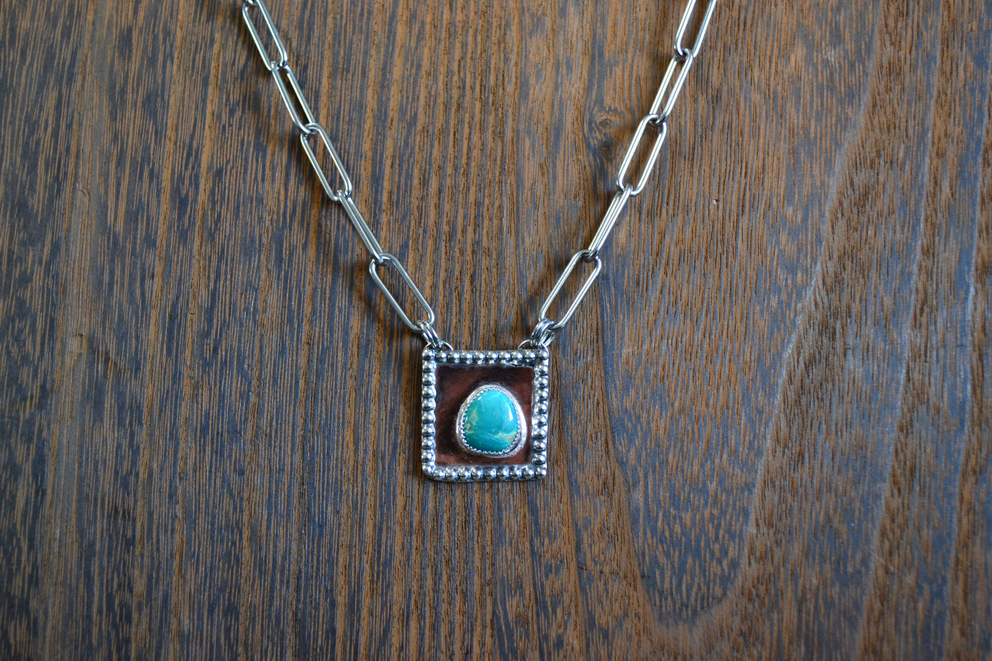 TURQUOISE COPPER PENDANT