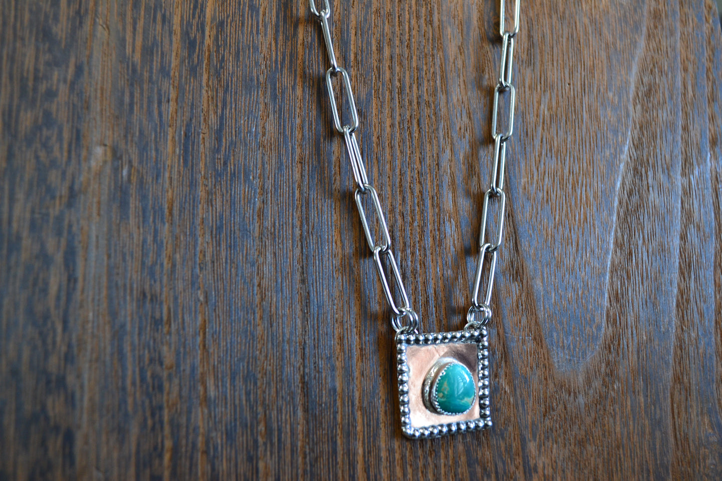 TURQUOISE COPPER PENDANT