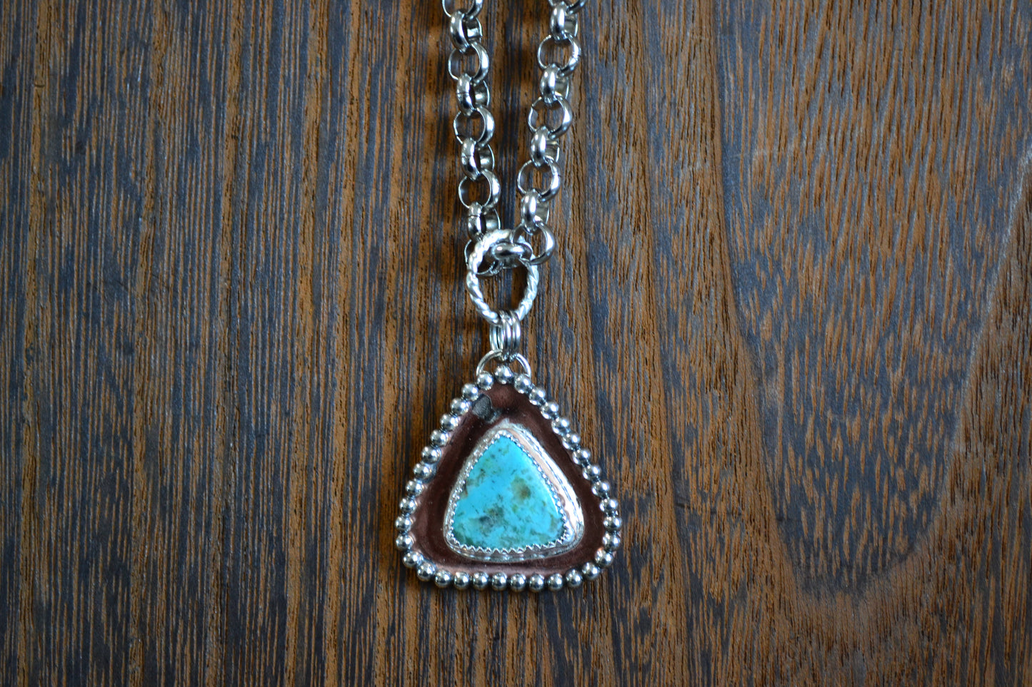 TYRONE TURQUOISE COPPER PENDANT