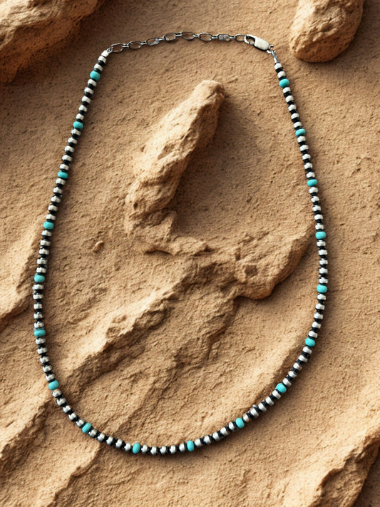 KINGMAN TURQUOISE DESERT PEARL NECKLACE