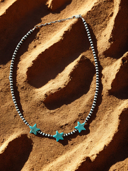 KINGMAN DESERT PEARL STAR NECKLACE