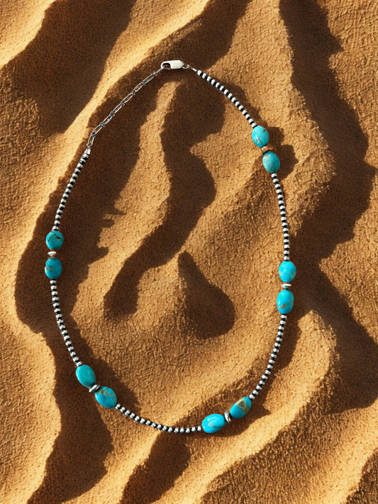 KINGMAN TURQUOISE DESERT PEARL NECKLACE