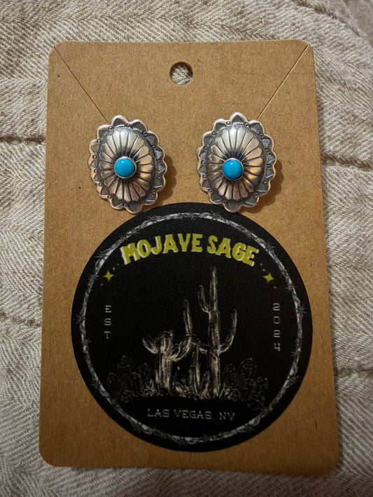 Turquoise Concho Studs