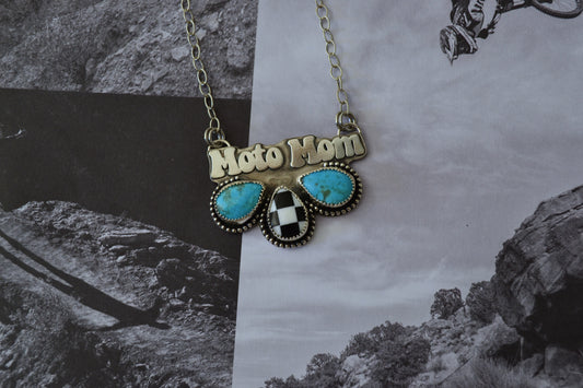 MOTO MOM KINGMAN TURQUOISE PENDANT