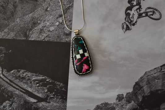 KINGMAN BUFFAO X CHECKERS PENDANT