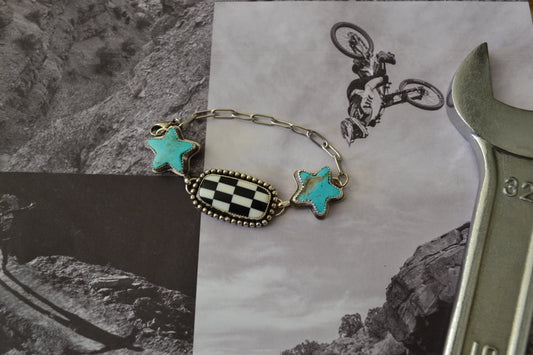 KINGMAN TURQUOISE X STARS BRACELET